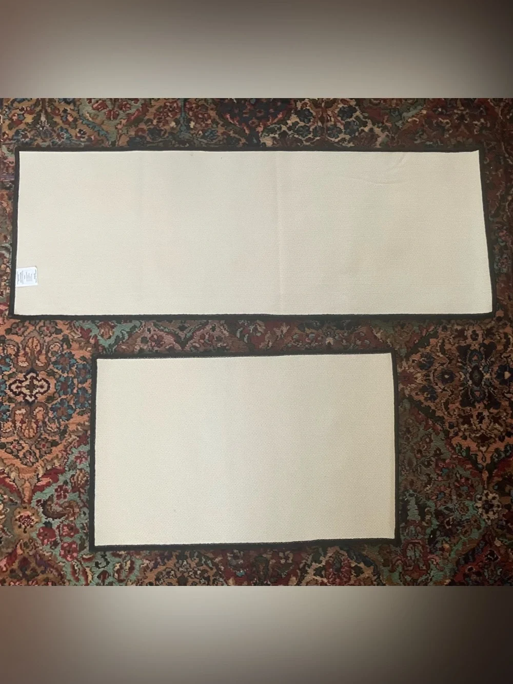 Halloween Ghost and Pumpkin Rug/Mat Set